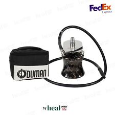 ODUMAN N2 TRAVEL BLACK Stainless Steel Hookah Shisha With Travel Bag - Portable picture