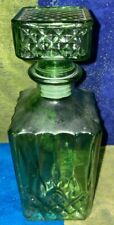 Vintage Green depression glass Jar canister with lid picture