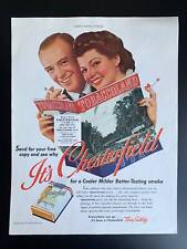 Vintage 1941 Chesterfield Cigarettes Fred Astaire Rita Hayworth Print Ad picture