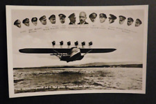 Mint Postcard RPPC Germany Airplane Do X Crew Photo Flying over Water picture