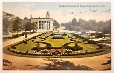 Sunken Gardens Paseo Kansas City Missouri MO 1917 DB Postcard B15 picture