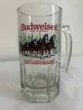 Vintage 1989 Budweiser Clydesdales Anheuser-Busch Glass Beer Stein Mug picture