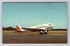 Air New England Douglas DC-3, Plane, Transportation, Antique Vintage Postcard picture