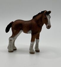 Schleich Horse Figure  D-73527 Brown Clydesdale Foal Baby PVC 2015 picture