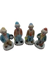Lot of 4 Vintage Ceramic Clown Figurines  picture