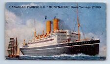 S.S. MONTNAIRN Canadian Pacific AKA SS Prinz Friedrich Wilhelm Postcard c.1925 picture