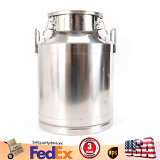 50L/13.25Gallon Milk Can Stainless Steel Dairy Storage Containers For Restaurant picture