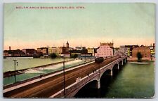 Postcard Melan Arch Bridge Waterloo, Iowa Posted 1913 picture