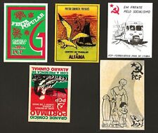 5 X vtg Political sticker COMMUNIST Propaganda FASCISM Revolution PORTUGAL stt picture