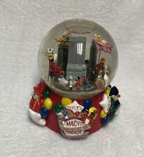 RARE Macy's Thanksgiving Day Parade 75th Anniversary Snow Globe Twin Towers Box picture