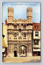 Canterbury-England, The Christ Church Gate, Vintage Postcard picture