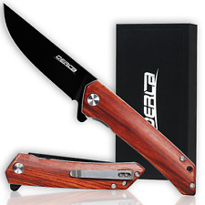 Oerla OLHW-D51 medium Pocket Folding Knife D2 High Carbon Steel Flipper Knives picture