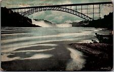 1906 NIAGRA FALLS CANADA INTERNATIONAL BRIDGE BOTH FALLS POSTCARD 25-261 picture