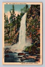 Mill Creek Falls OR-Oregon, Rogue River, Antique, Vintage c1939 Postcard picture