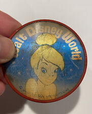 Vintage 60's Disney Disneyland Tinkerbell I Tink It's Great Flicker Blue Pin picture