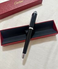 Cartier Executive Roller Ball Pen Black Composite AD VIP Gift w/ Service Pouch picture