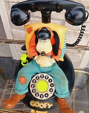 Vintage Disney Telemania Goofy Animated Talking Sleeping Landline Corded Phone picture