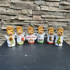 Vintage Hand Made And Painted In Poland By MR Cherub Figurines Lot Of 6 picture