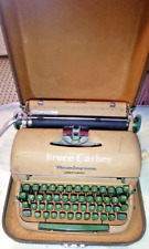 50'S REMINGTON QUIET-RITER MIRACLE TAB Beige portable. Typewriter w/ case picture