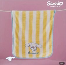 Cinnamoroll Hand Towel Blue And Yellow Soft Face Towel Sanrio Kawaii Striped picture