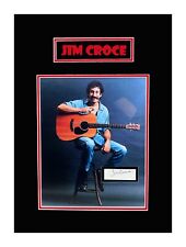 Jim Croce Autograph Document Cut Museum Framed Ready to Display picture