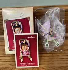 NEW Vintage Hallmark 2004 My First Christmas Ornament Baby Kitten Holiday picture