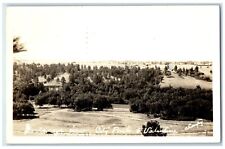 1937 Birds Eye View City Park Valentine Nebraska NE RPPC Photo Vintage Postcard picture