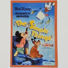 The Simple Things Postcard Pluto Disney Mickey Mouse Museum Seagull RKO Fish 4x6 picture