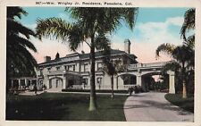 Pasadena CA California Wrigley Mansion Tournament of Roses House Postcard E35 picture