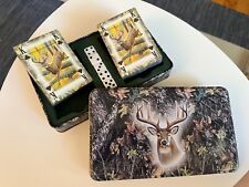 Rivers Edge Products Cards & Dice Tin Whitetail Deer Theme picture
