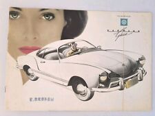 1961 Volkswagen Karmann Ghia Sales Brochure Dealer Advertising Catalog Wall Rare picture