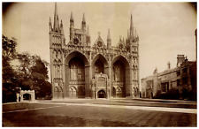 England, Peterborough Cathedral, Vintage Albumen Print Vintage Albumen Print T picture