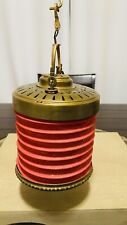 Two's Company Vintage Red And Brass Collapsable Lantern picture