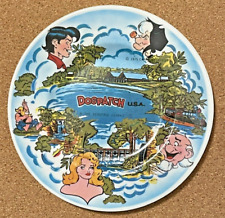 Dogpatch USA Souvenir 7 1/2in Plastic Plate 1975 Capp Enterprises picture