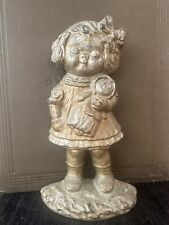 Antique 1920s Hubley Dolly Dingle painted cast iron doorstop  picture