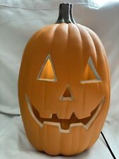Happy Jack O Lantern Pumpkin - 16” Light Up Halloween Decoration - BLOW Mold picture