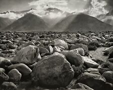1944/72 ANSEL ADAM Vintage Rock Boulders Sierra Nevada Landscape Photo Art 11X14 picture
