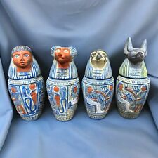 Ancient Egyptian Canopic Jar Antiques Egyptian Son's of Horus Pharaonic BC picture