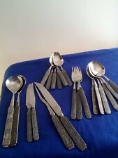 Vintage Konge Tinn Heilag Olav Norway Pewter Flatware From 18.00 To 22.00 Each  picture
