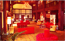 Vintage C 1960s Eureka Inn Lobby View California CA Postcard Rib Room Restaurant picture