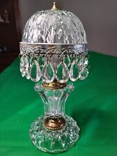 VTG Michelotti Holland Clear Crystal Boudoir Parlor Light Lamp Prisms 10” REWIRE picture