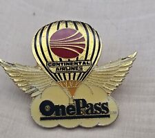 VTG Continental Airlines One Pass Lapel Pin Aviation Collectibles Air Balloon  picture