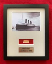 Large Titanic Wreck Wood - Framed Real Artifact Relic. White Star Line WSl picture