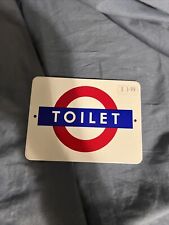 Vintage London Underground Enameled Souvenir  “Toilet” London REPLICA picture