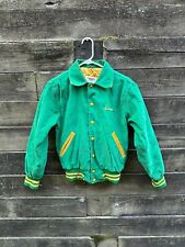 Vintage 80s North Hunterdon High School Letterman Band Jacket used Green picture