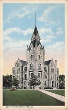 Galesburg IL Illinois Knox County Court House Vtg Postcard E38 picture