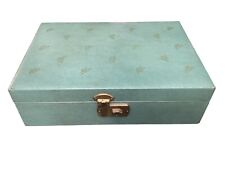 Vintage retro felt Satin lined jewelry box 1957-1969 picture