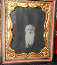 1/9th size Ambrotype of ghostly man in half case picture