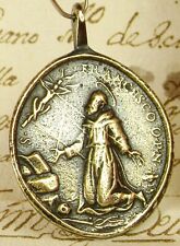 ANTIQUE 18TH CENTURY IMMACULATE CONCEPTION ST. FRANCIS STIGMATA SHIPWRECK MEDAL picture
