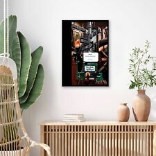 New York City Framed Wall Art 13x19in Photo With Black Frame New York Poster picture